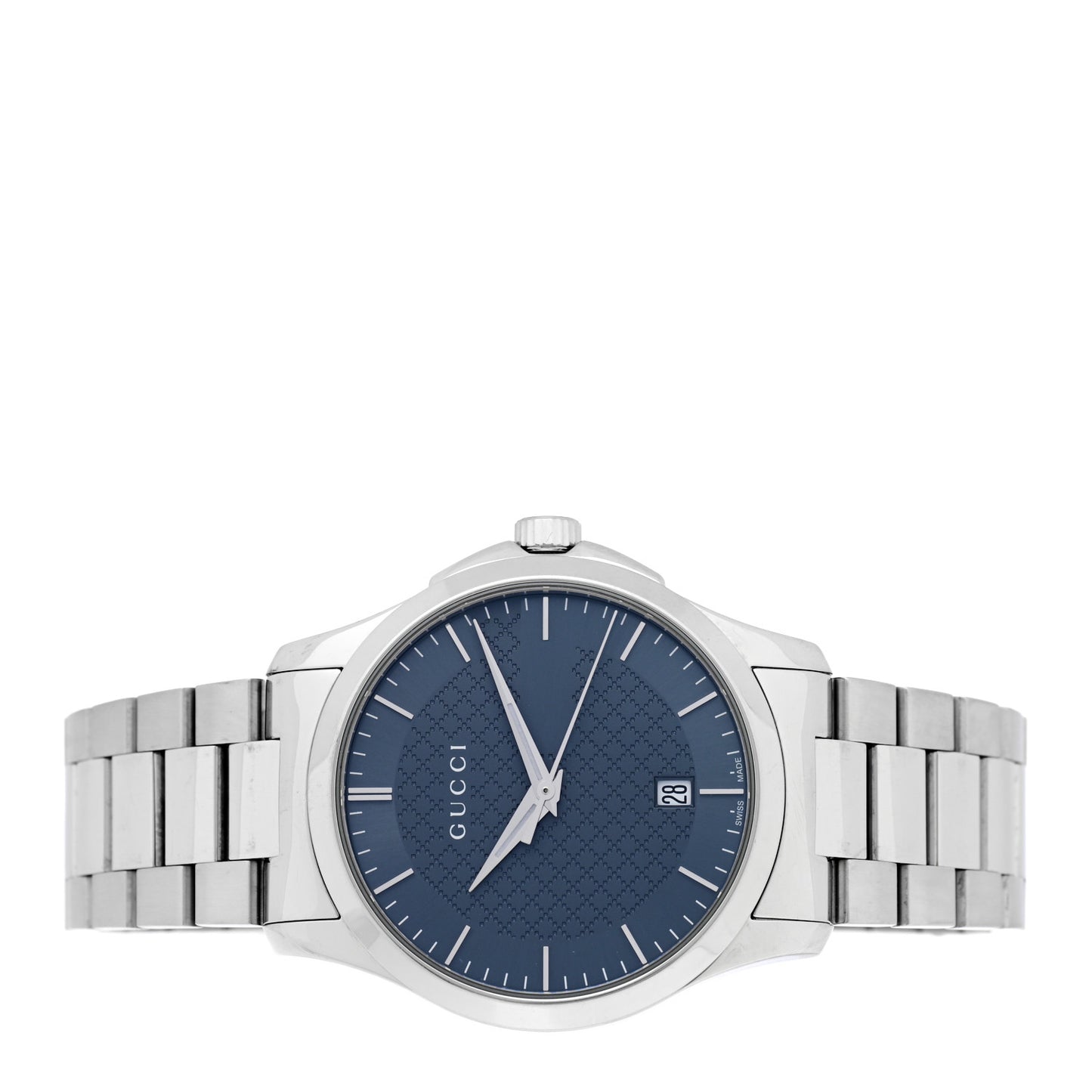 Stainless Steel 38mm G-Timeless Diamante Quartz Watch Grey