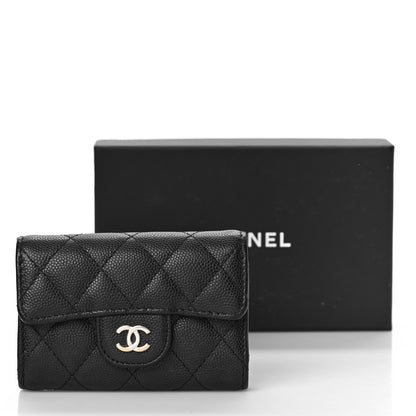 Chanel Caviar Quilted Classic 4 Key Holder Wallet Black 11 of 11