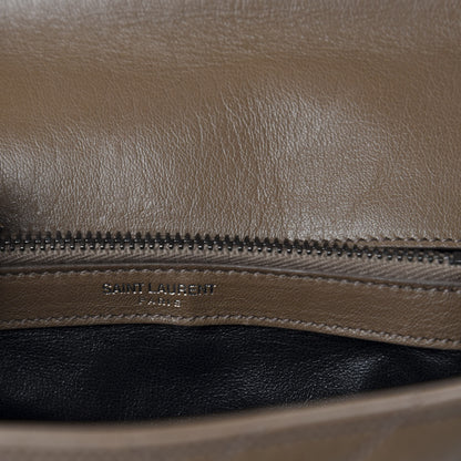 Saint Laurent Sheepskin Matelasse Chevron Monogram Medium College Bag Fard 9 of 13