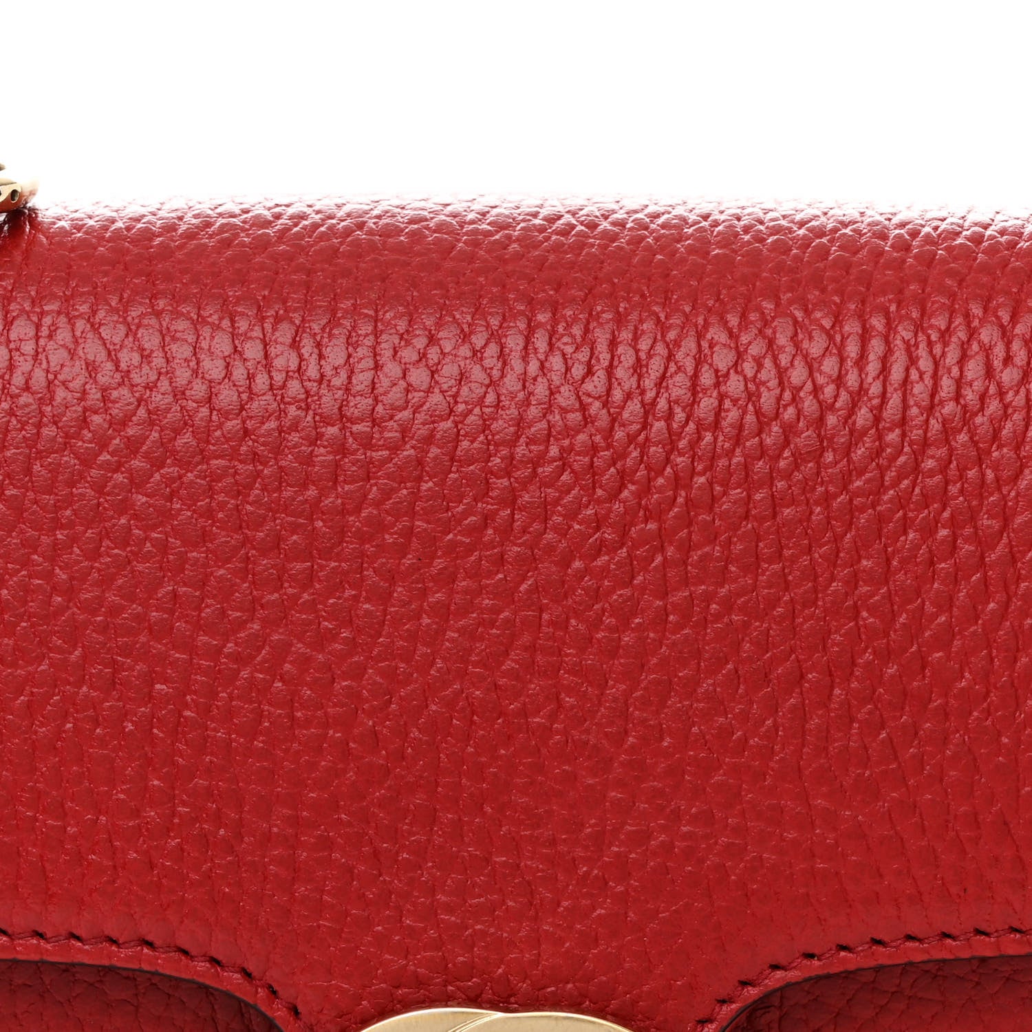 Gucci Dollar Calfskin Small Interlocking G Shoulder Bag Red 9 of 12