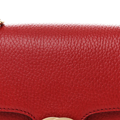 Gucci Dollar Calfskin Small Interlocking G Shoulder Bag Red 9 of 12