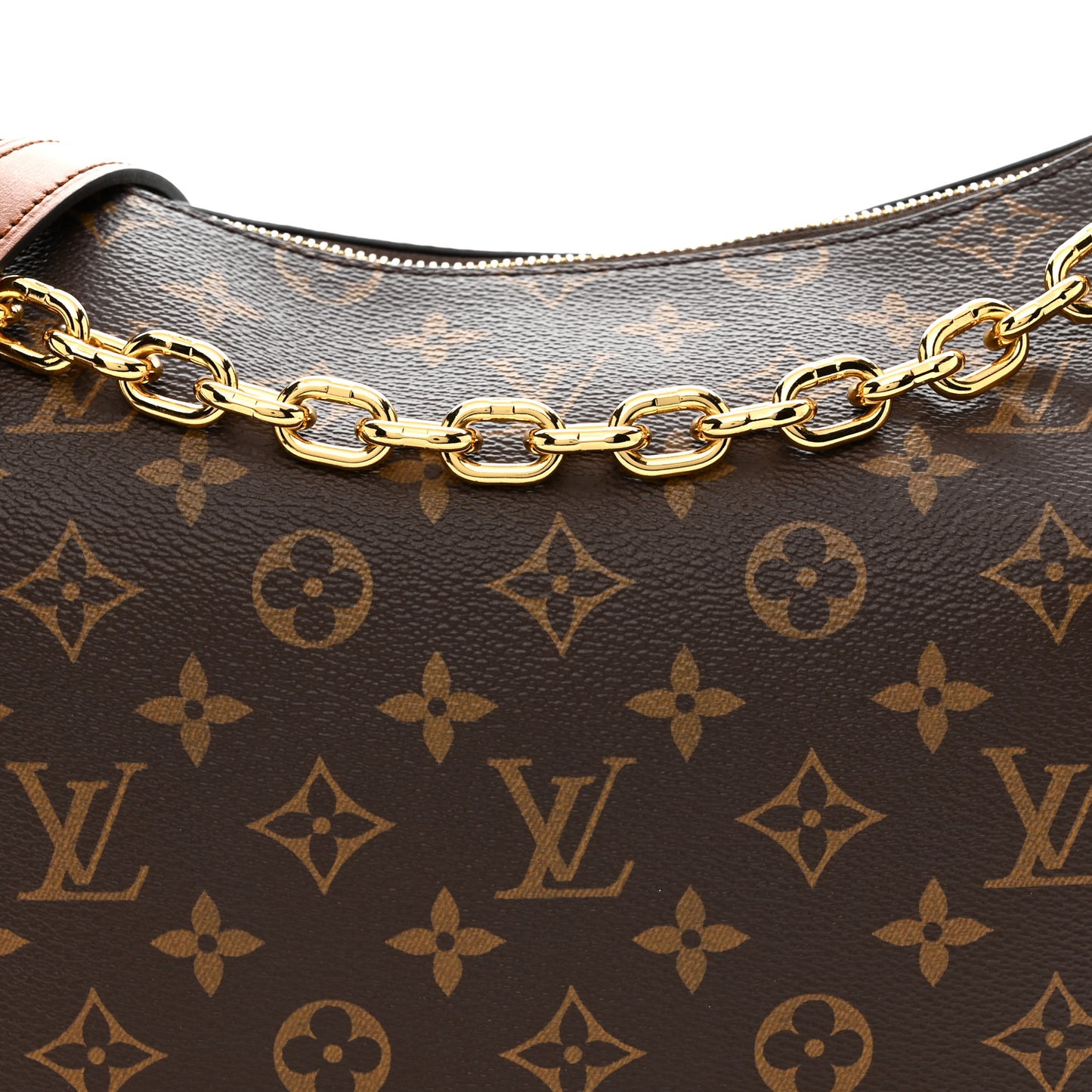 Reverse Monogram Loop Hobo
