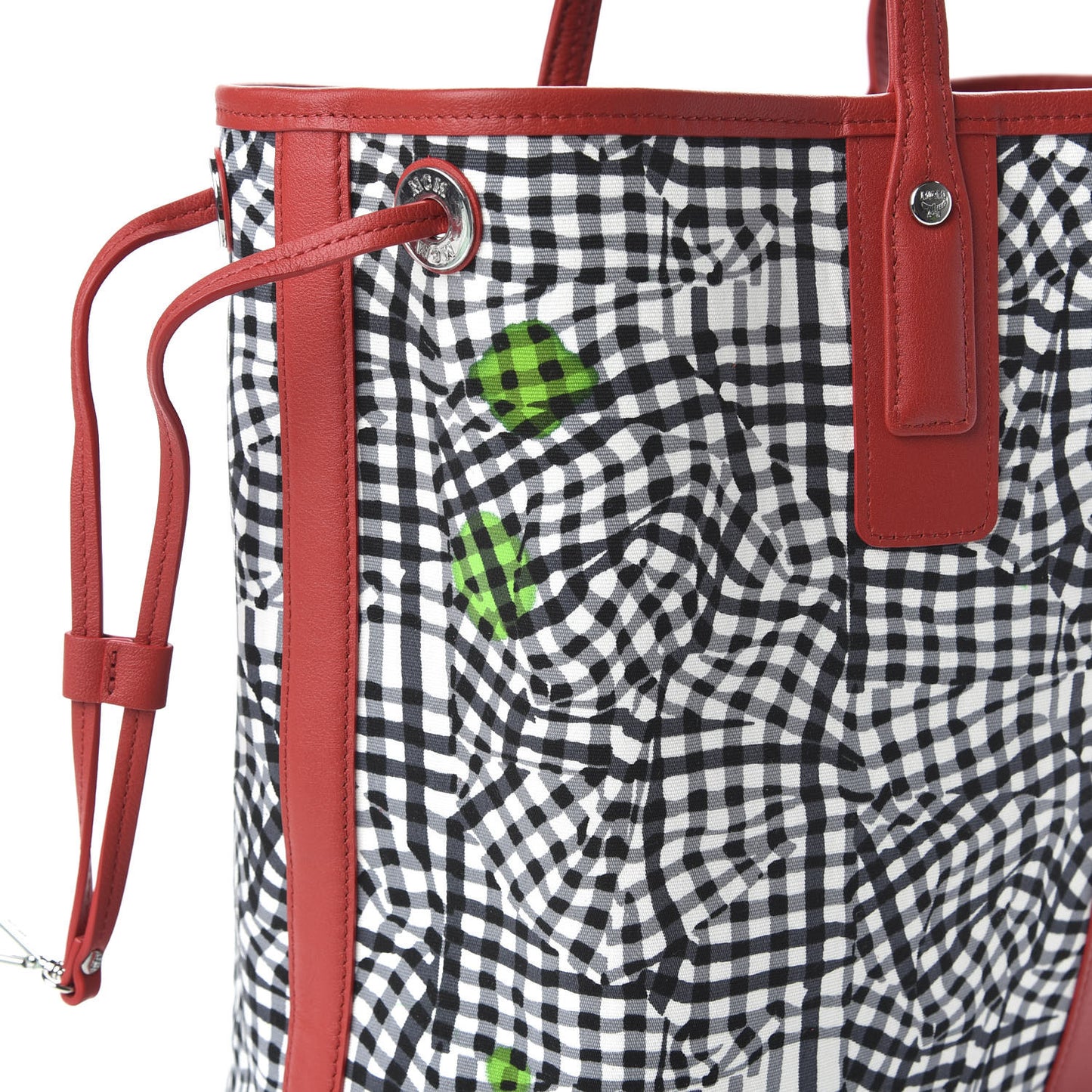 Visetos Medium Liz Reversible Shopper Tote Black Red