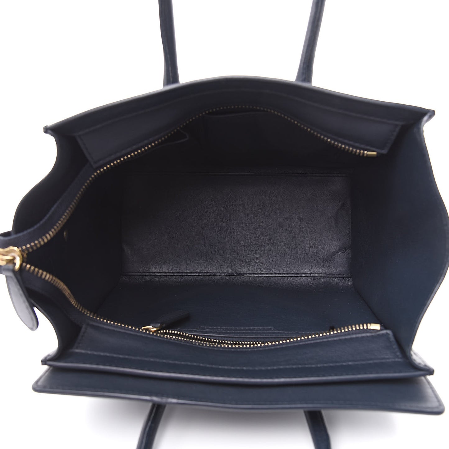 Smooth Calfskin Micro Luggage Navy Blue