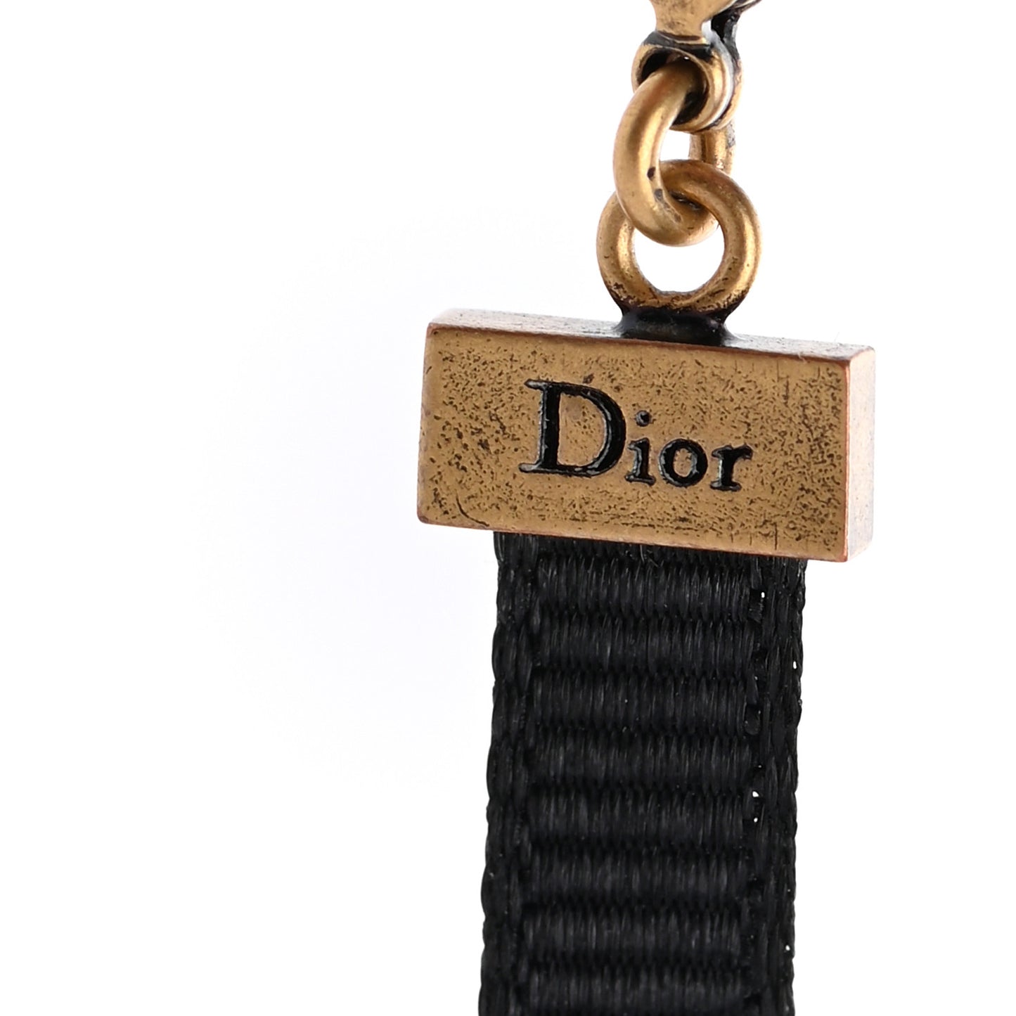 Grosgrain Ribbon Star Choker Necklace Black