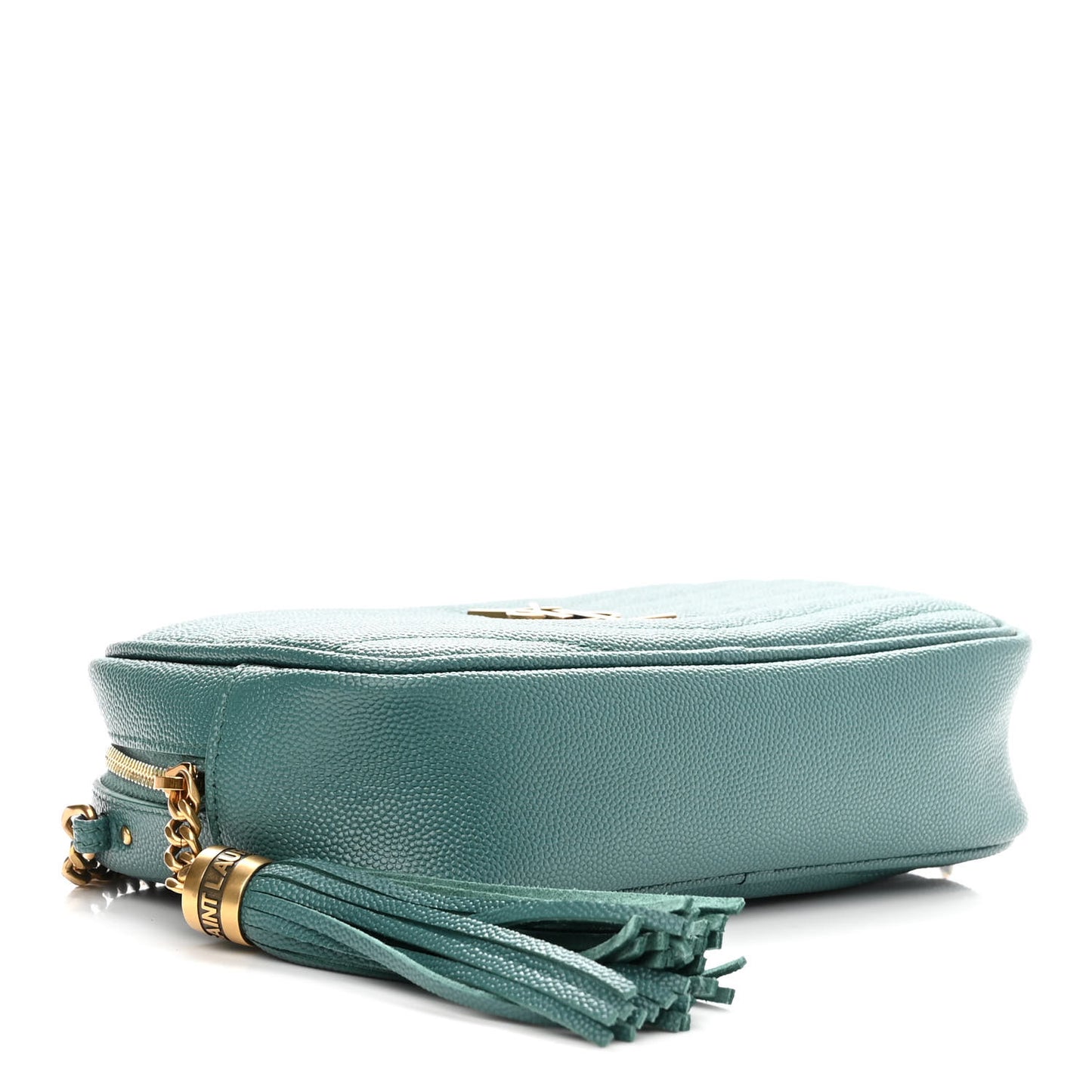Grain De Poudre Matelasse Monogram Mini Lou Camera Bag Blue Vert