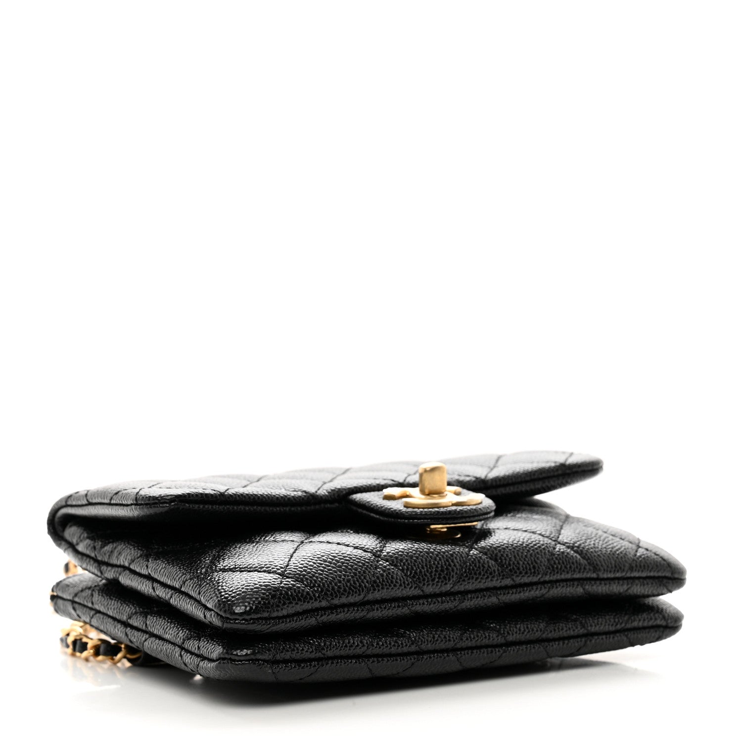 Chanel Shiny Caviar Pick Me Up Flap Belt Bag Black 4 of 11