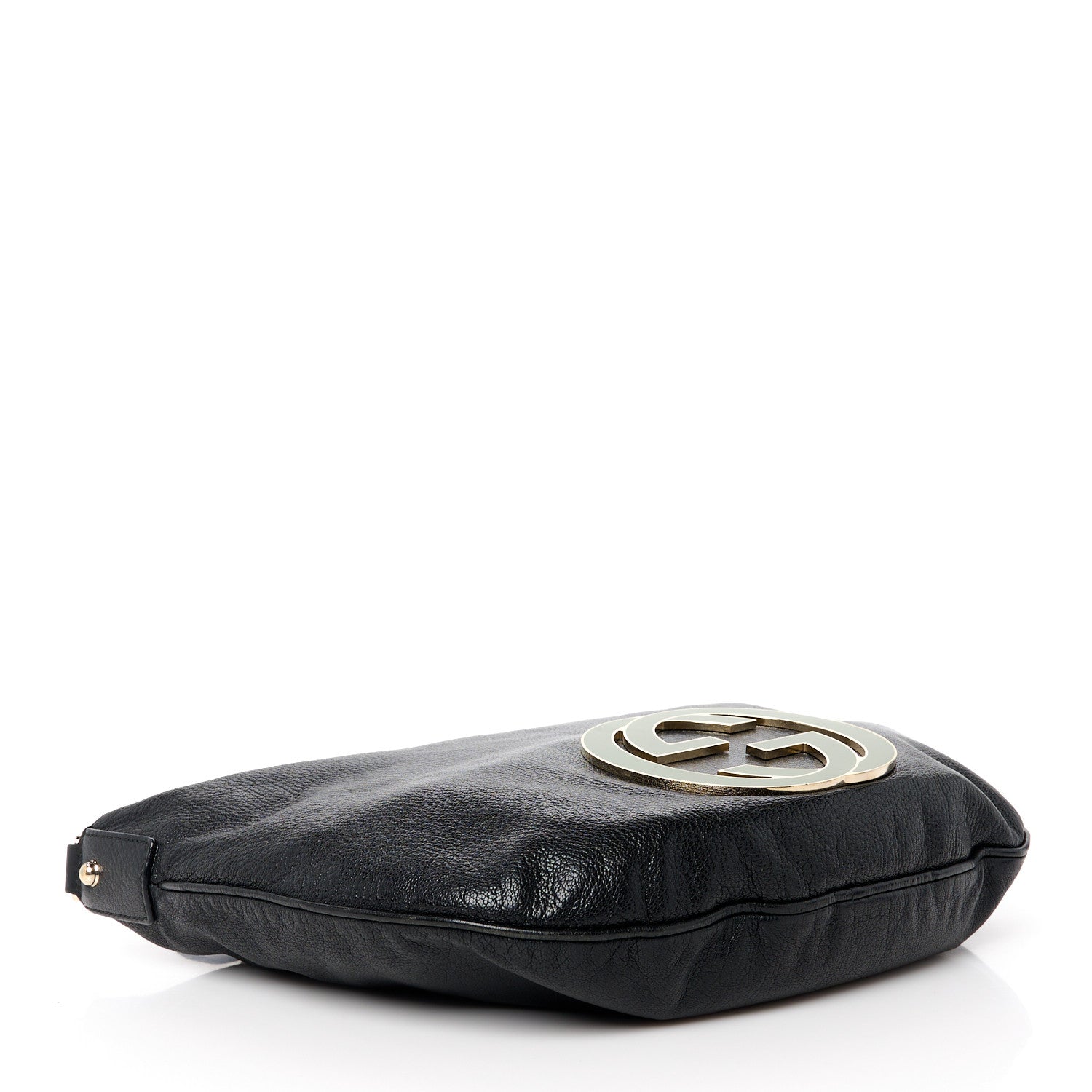 Gucci Calfskin Enamel Small Blondie Hobo Black 4 of 13