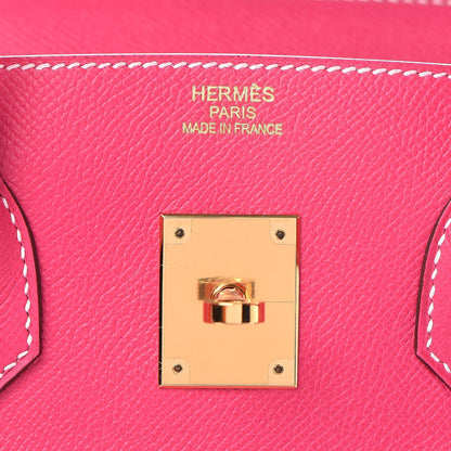 Hermes Epsom Birkin 35 Rose Tyrien 24 of 35
