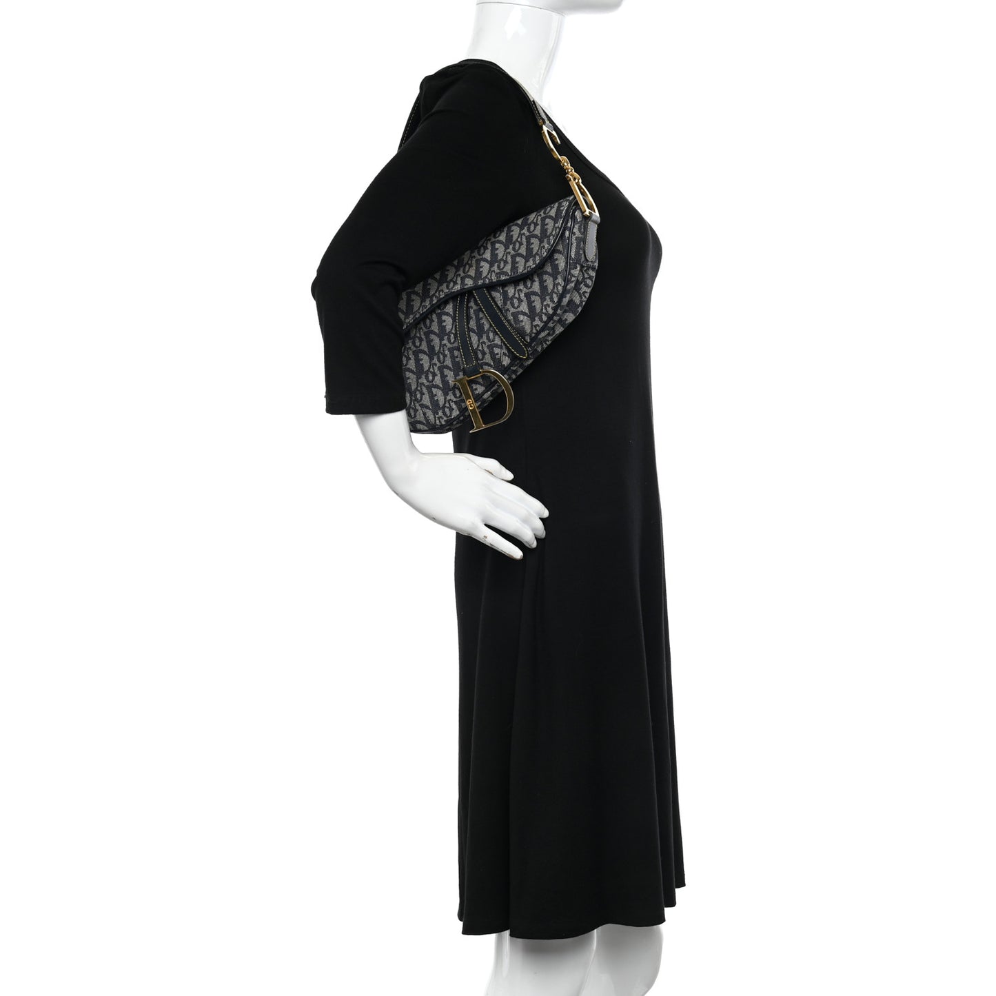 Monogram Saddle Bag Blue