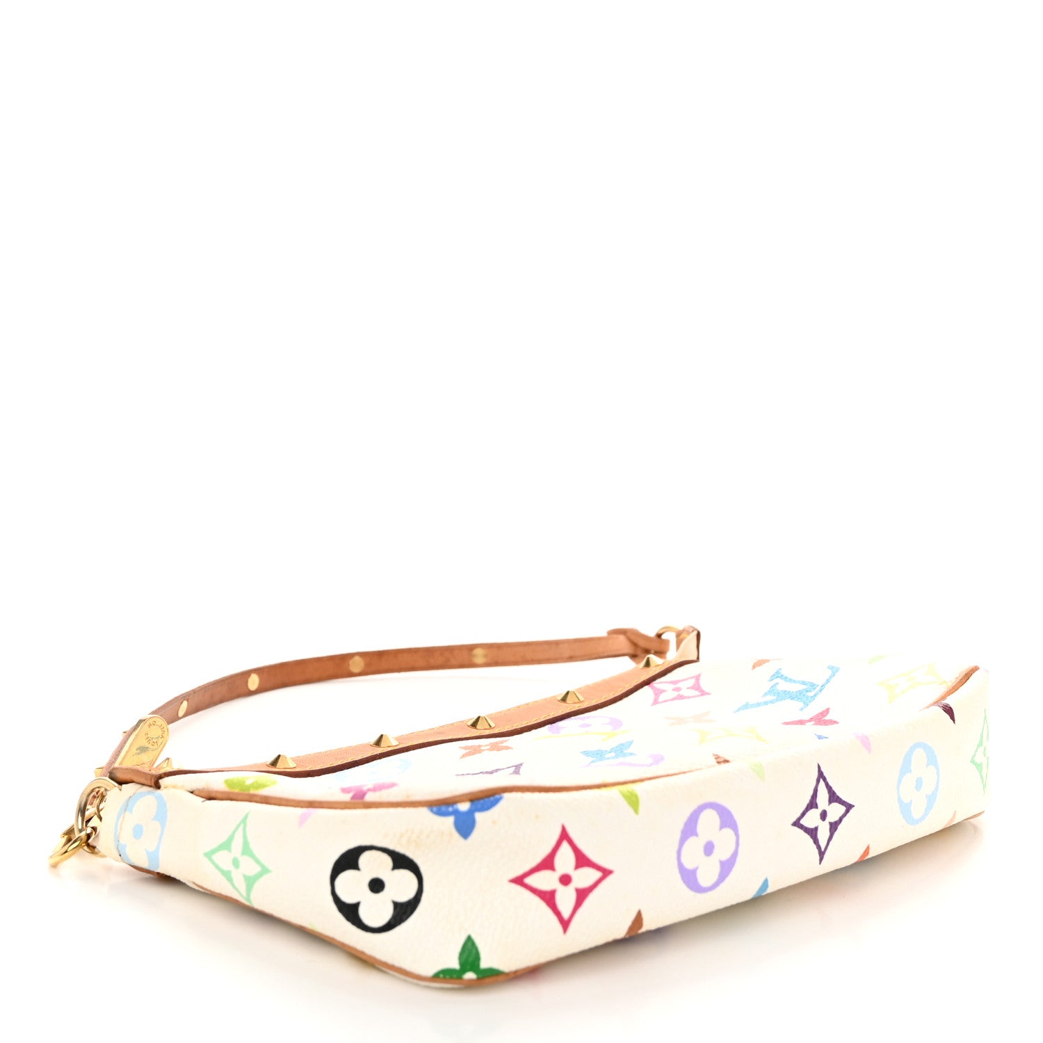 Louis Vuitton Monogram Multicolor Pochette Accessories White 4 of 11