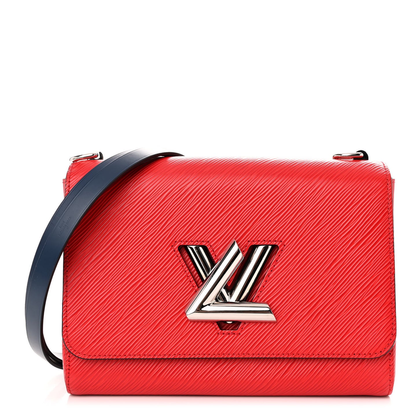 Epi Twist Top Handle Shoulder Bag MM Coquelicot