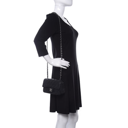 Chanel Lambskin Quilted Mini Rectangular Flap Black 2 of 11