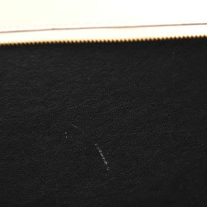 Celine Calfskin Suede Whipsnake Medium Trapeze Black White 6 of 12
