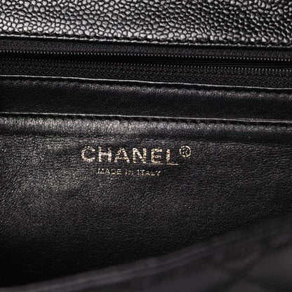 Chanel Caviar Quilted Jumbo Kelly Flap Black 6 of 11