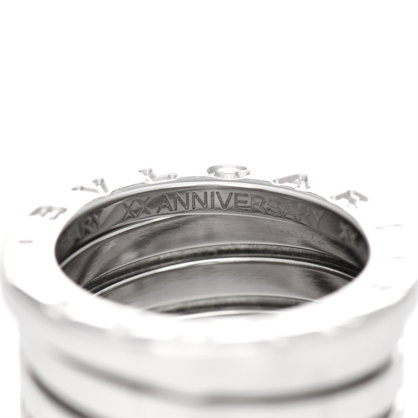 18K White Gold B.Zero1 Four-Band Ring 49 5