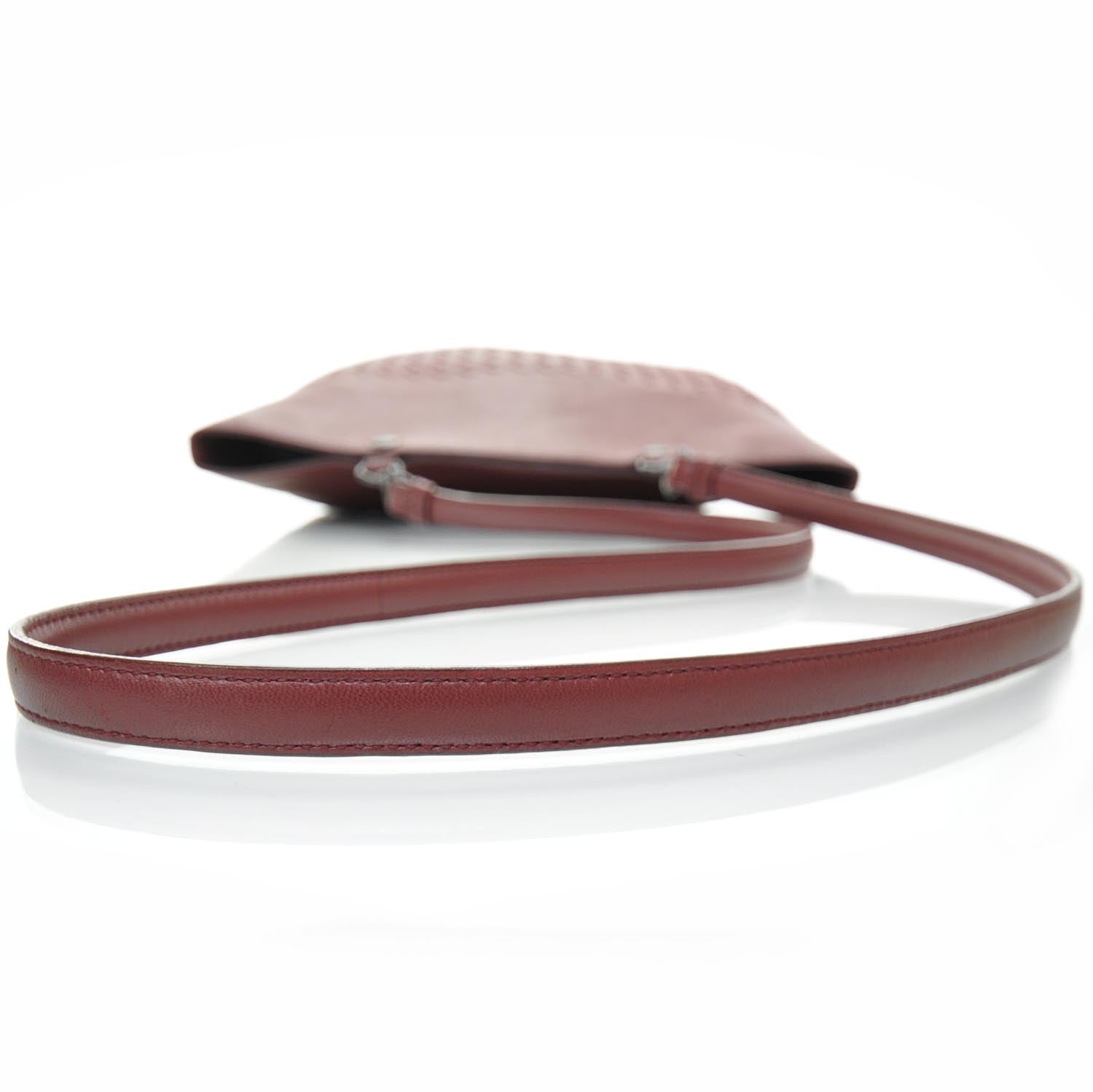 Bottega Veneta Nappa Intrecciato Flat Crossbody Bag Red 6 of 11