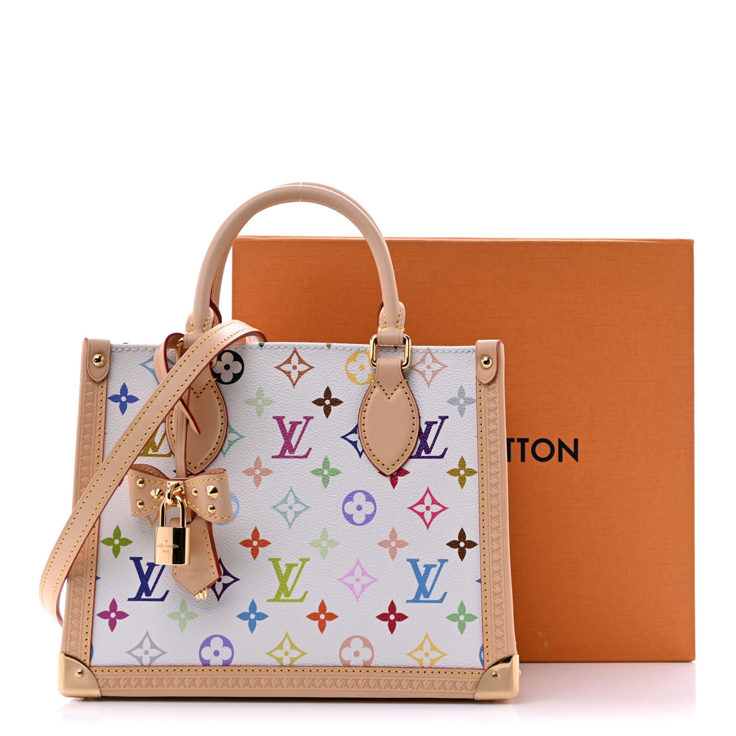 LV X TM Monogram Multicolor Onthego PM White