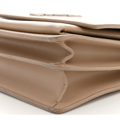 Saint Laurent Calfskin Medium Monogram Sunset Dark Beige 9 of 13
