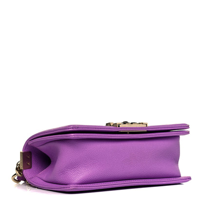 Chanel Caviar Quilted Small Boy Flap Violet 4 of 10
