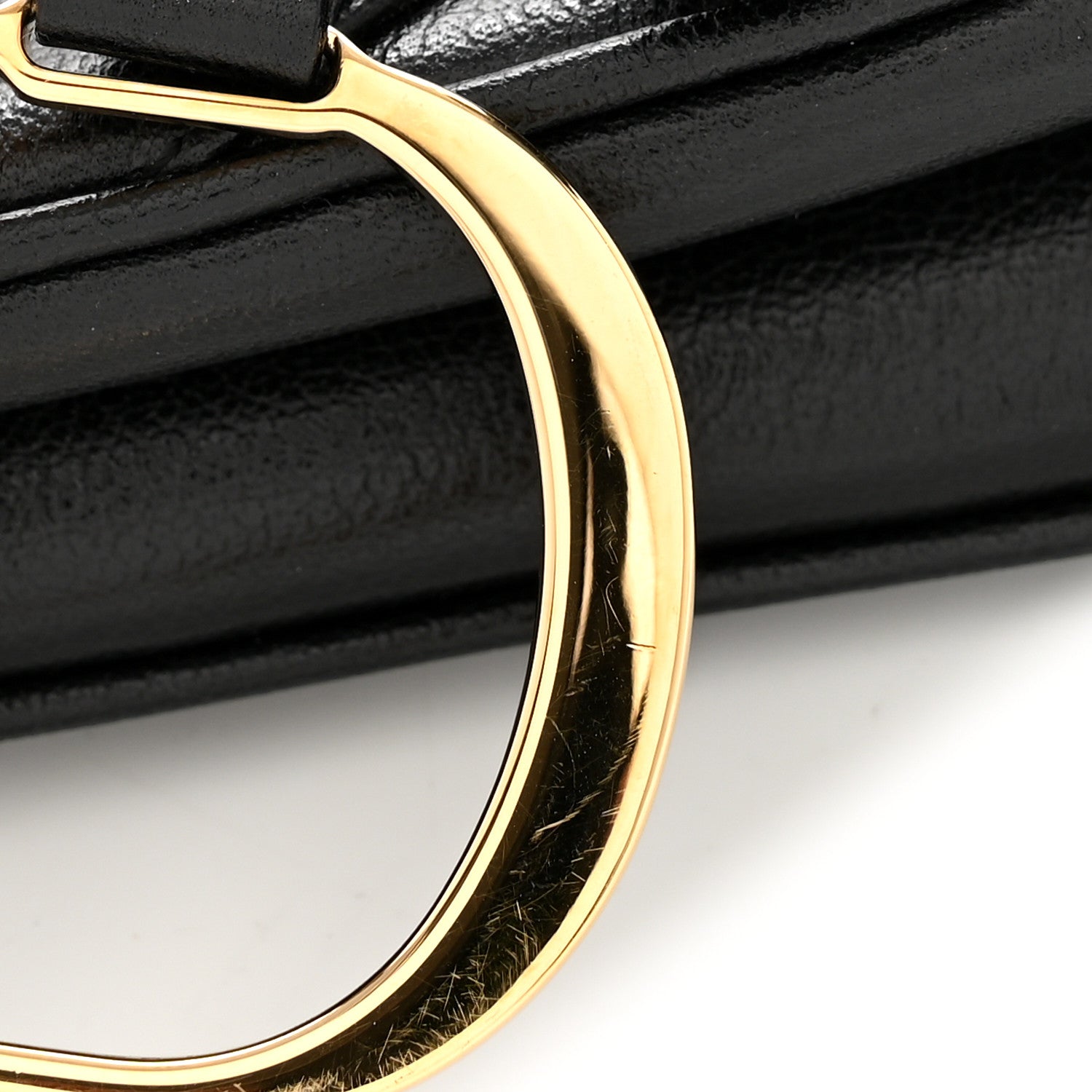 Christian Dior Shiny Goatskin  Saddle Bag Black 11 of 16