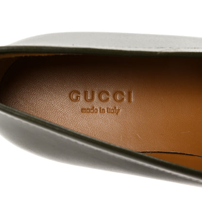Gucci Calfskin Womens Jordaan Loafers 35.5 Luscious Green 8 of 10