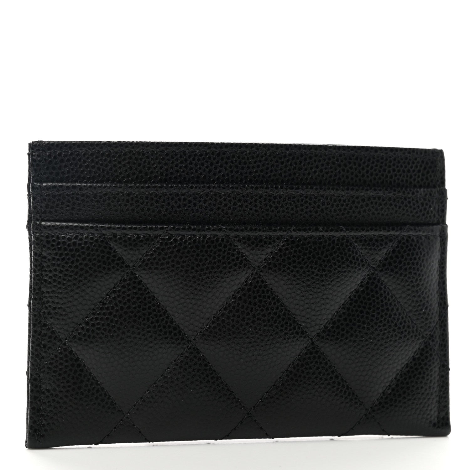Chanel Caviar Quilted Crystal Card Holder Black 3 of 9