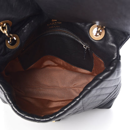 Lanvin Lambskin Quilted Medium Happy Shoulder Bag Black 5 of 9