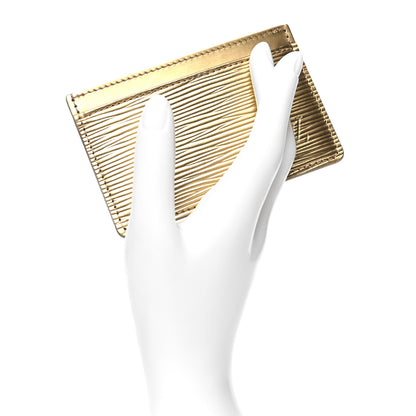 Louis Vuitton Epi Card Holder Gold 2 of 7