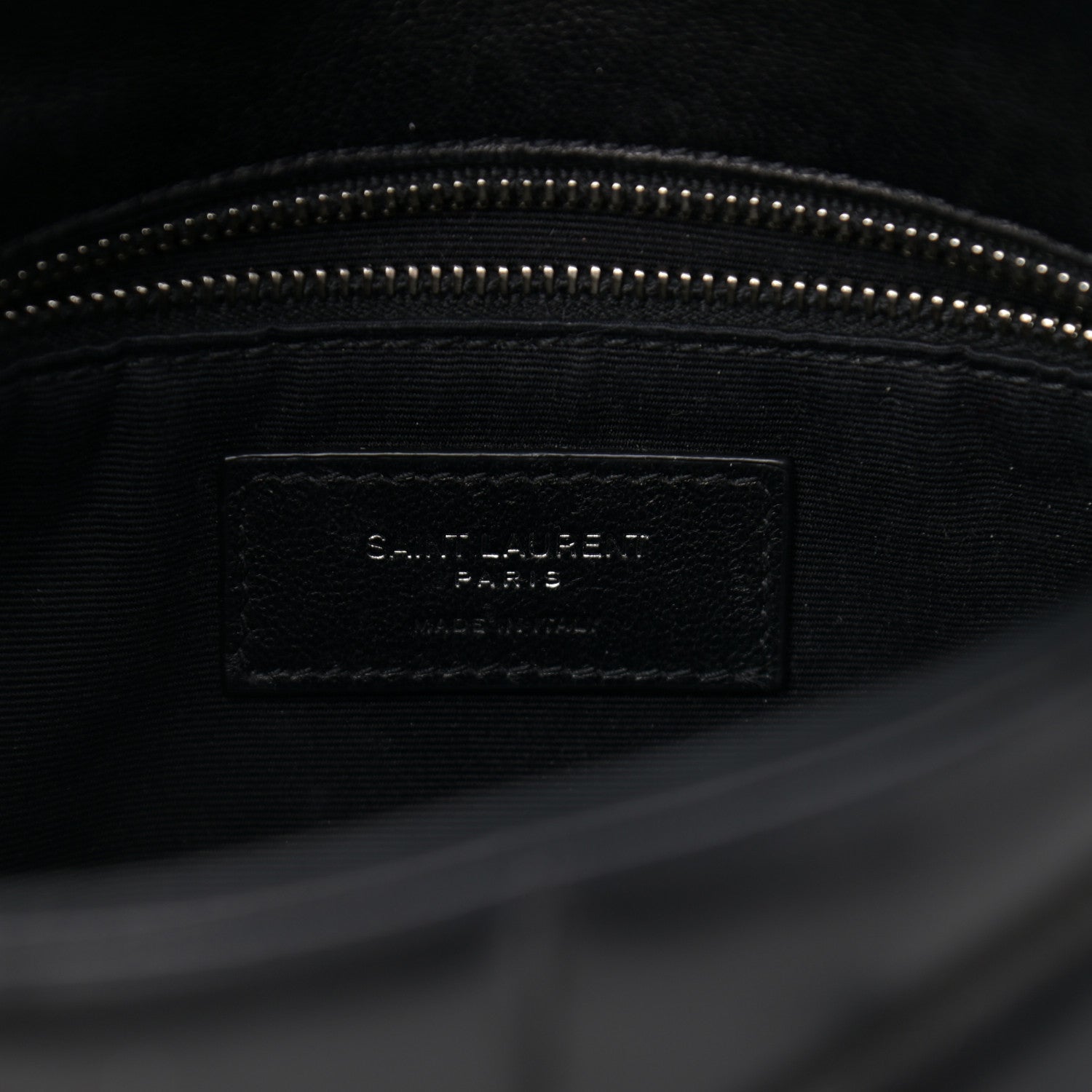Saint Laurent Lambskin Quilted Toy Loulou Puffer Monogram Chain Satchel Black 5 of 10