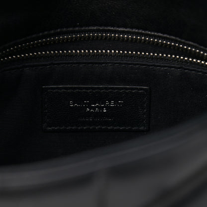Saint Laurent Lambskin Quilted Toy Loulou Puffer Monogram Chain Satchel Black 5 of 10