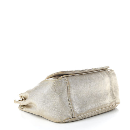 Chanel Metallic Goatskin Luxe Ligne Flap Light Gold 4 of 12