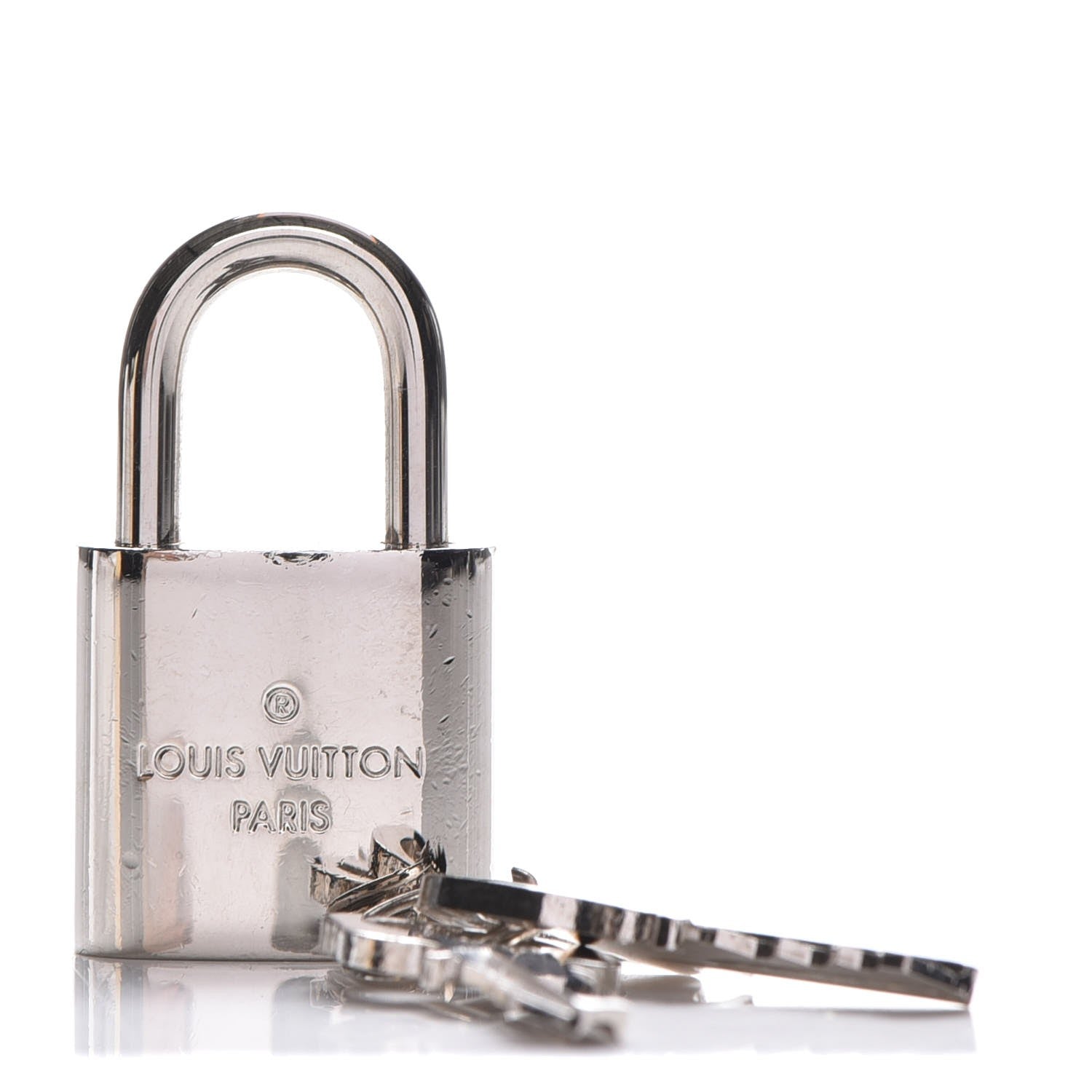 Louis Vuitton Polished Silver Lock and Key Set #442 1 of 5