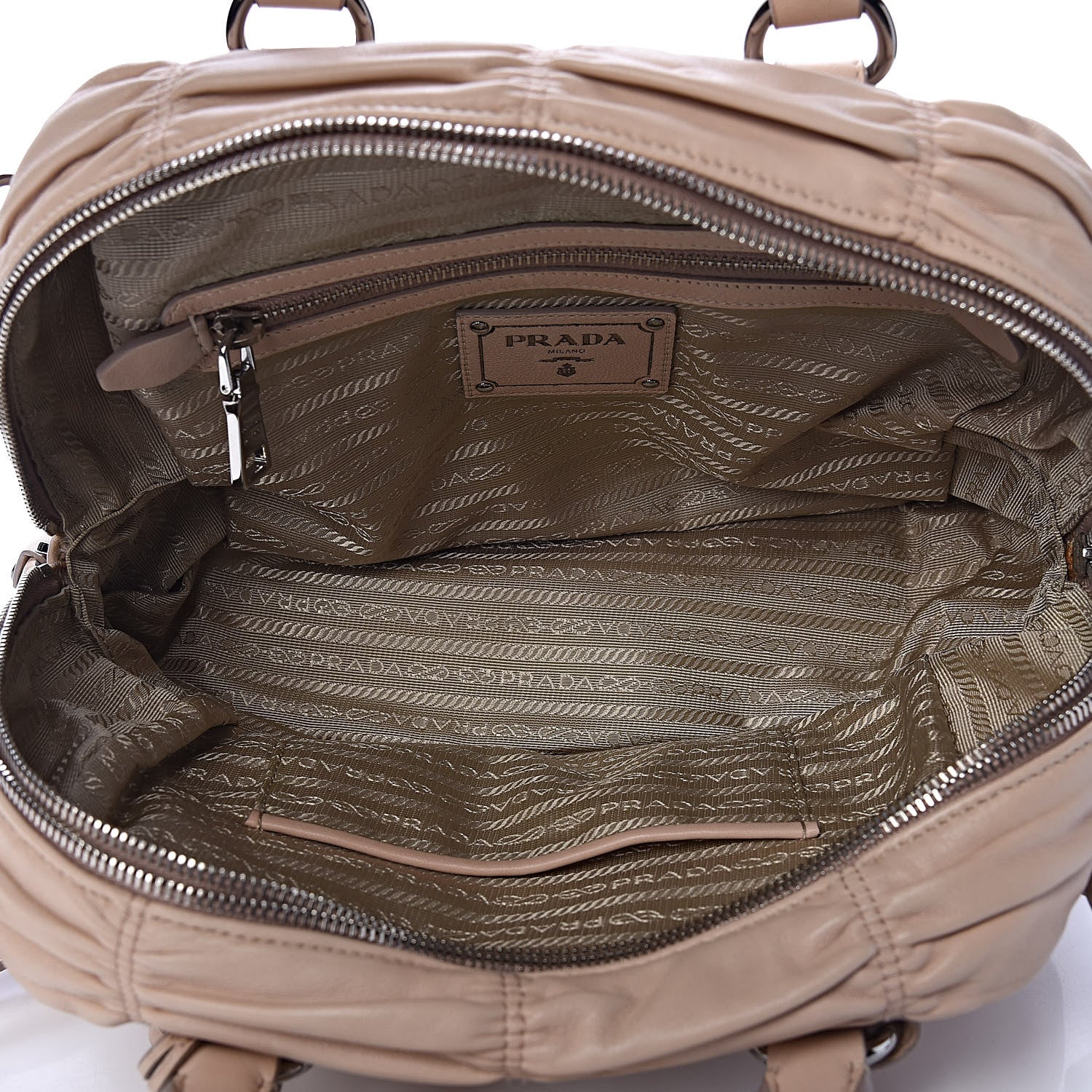 Prada Nappa Gaufre Dome Satchel Cipria 5 of 13
