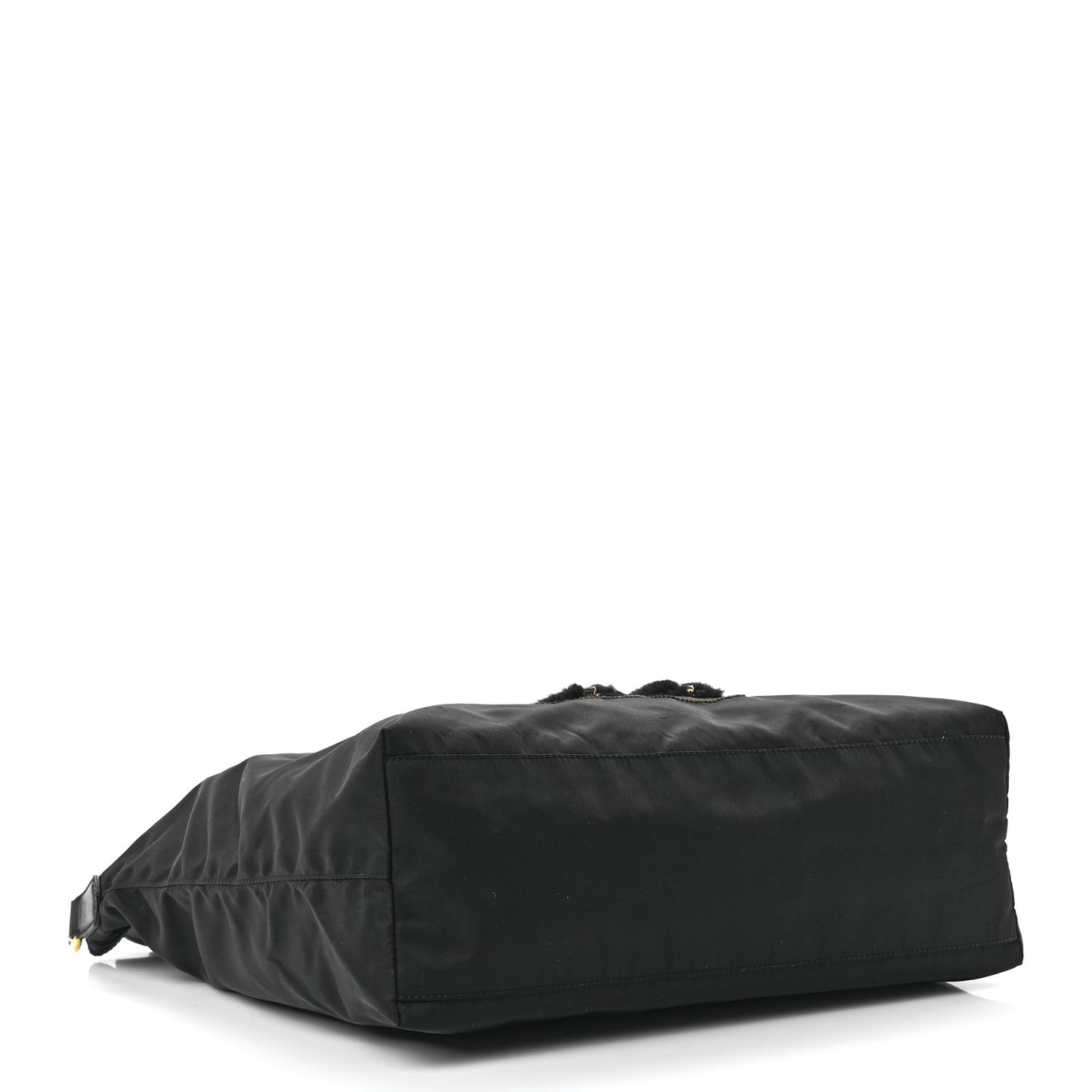 Tessuto Nylon Teddy Bear Tote Black