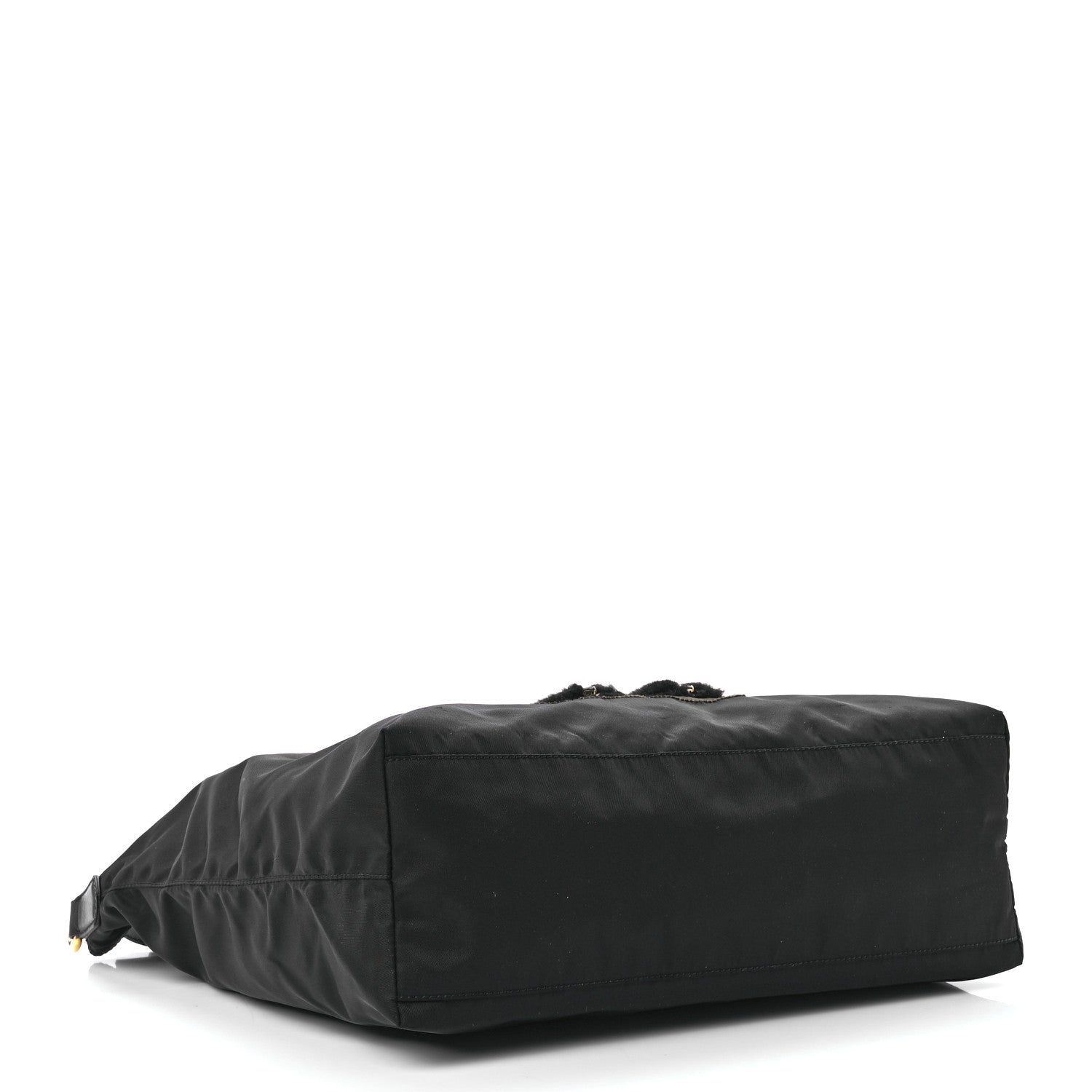 Prada Tessuto Nylon Teddy Bear Tote Black 3 of 12