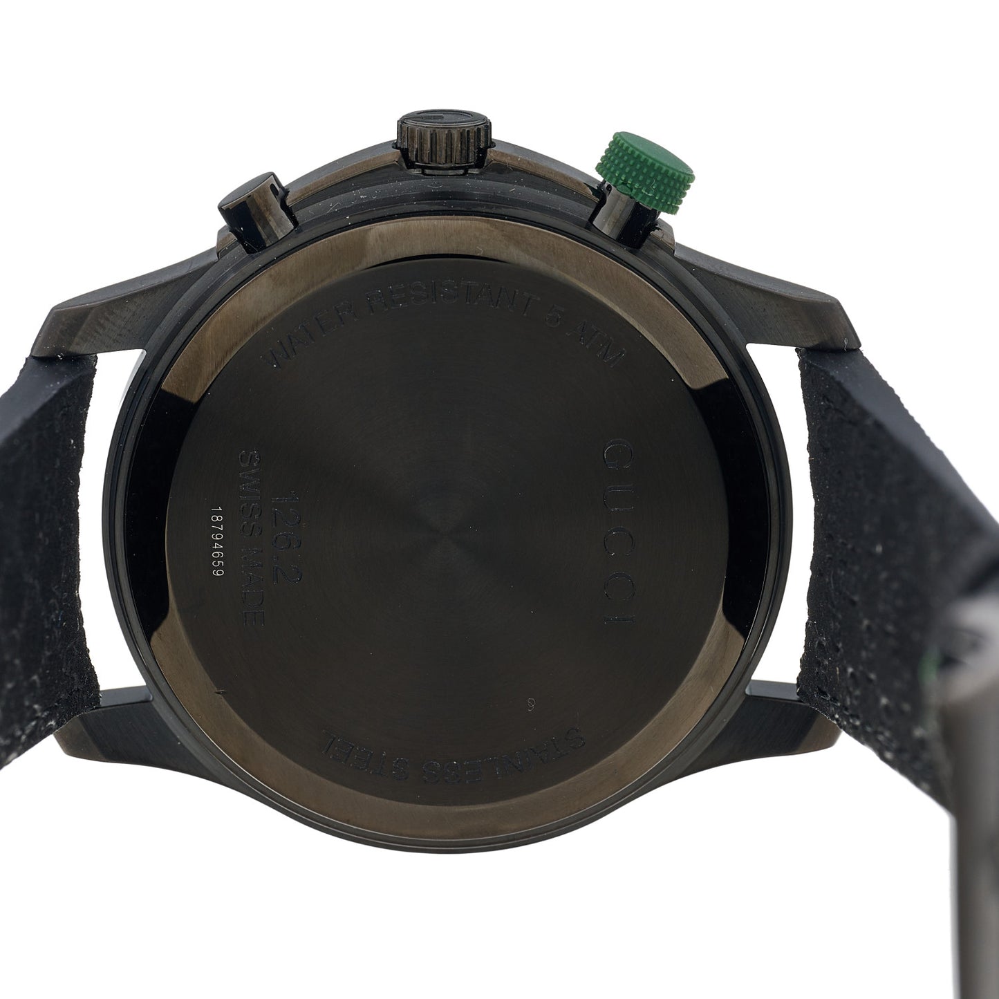 PVD Stainless Steel Nylon 45mm G-Timeless Chronograph Quartz Watch Black