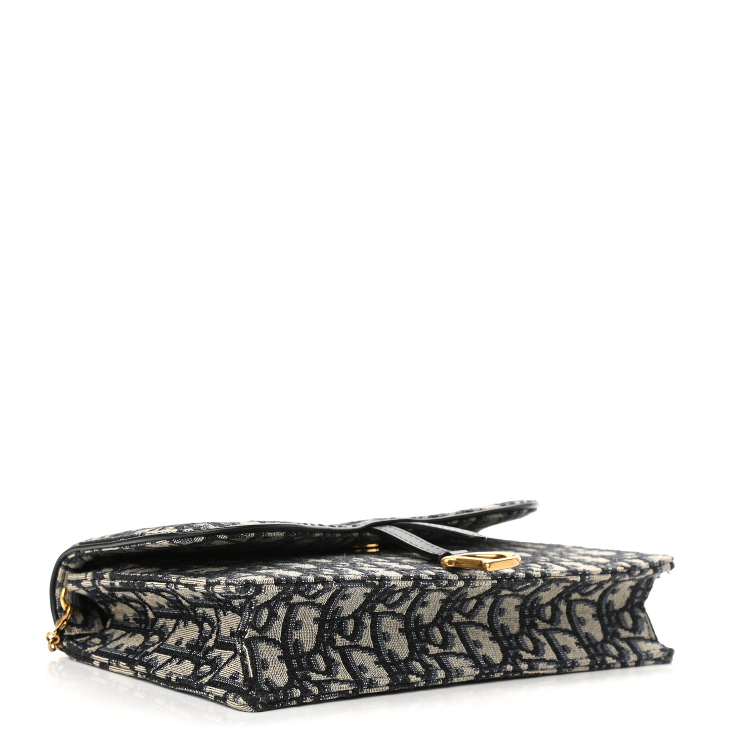 Oblique Saddle Chain Pouch Blue