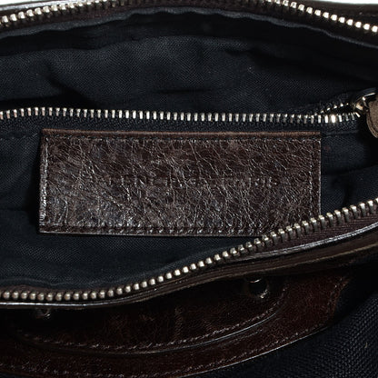 Balenciaga Chevre Denim Classic Hardware First Chocolate 13 of 14