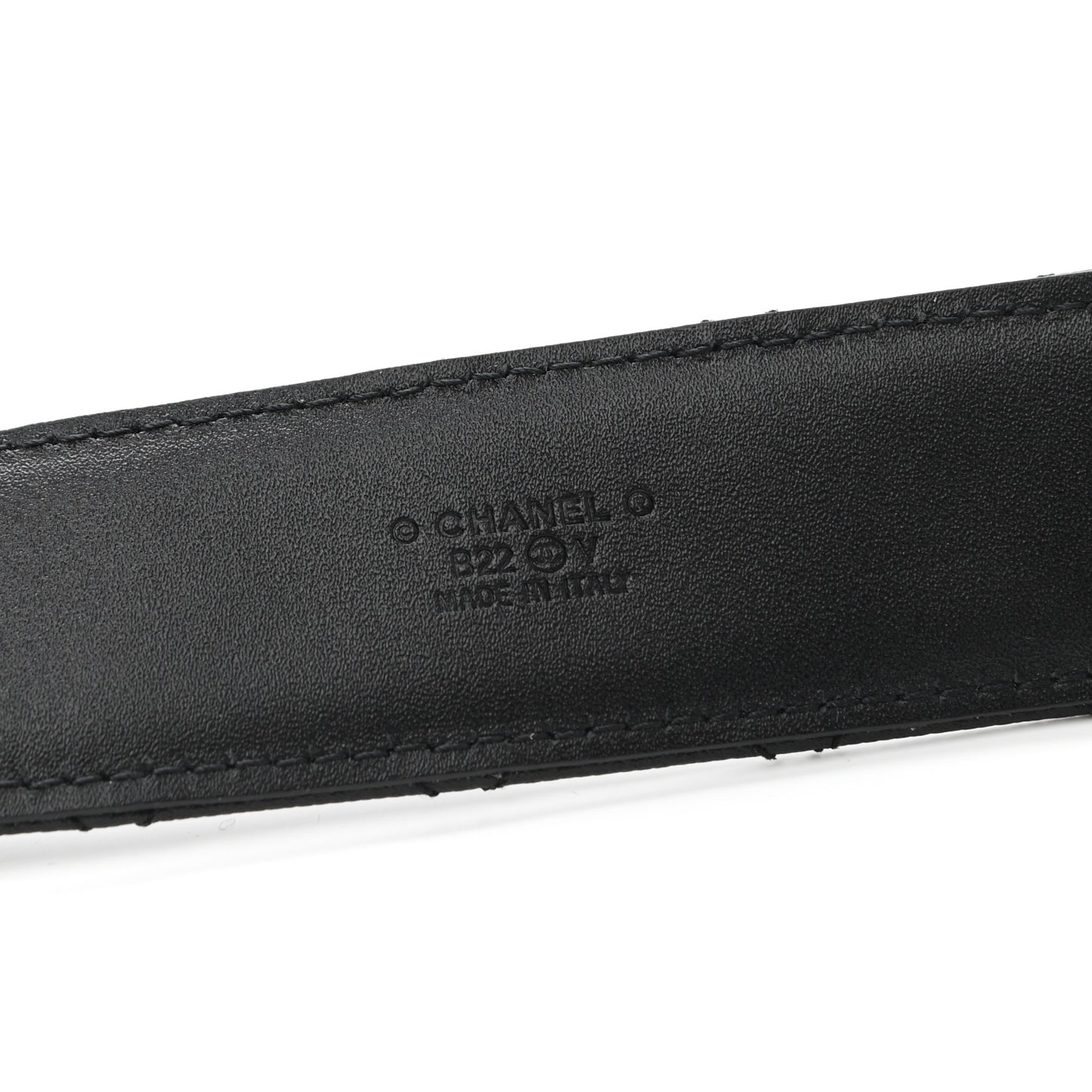 Caviar Quilted CC Chain Belt 85 34 Black