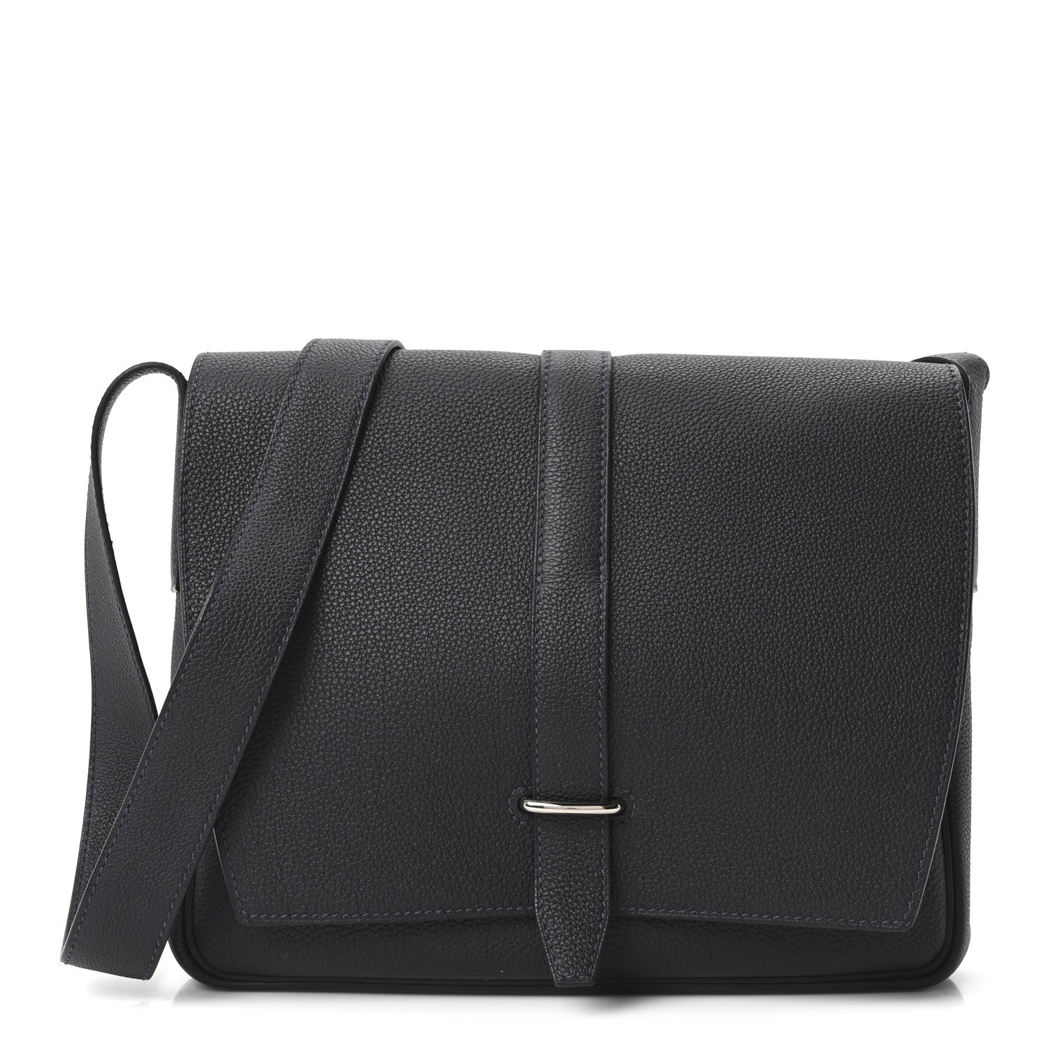Hermes Togo Steve Light Messenger Bleu Nuit 1 of 10