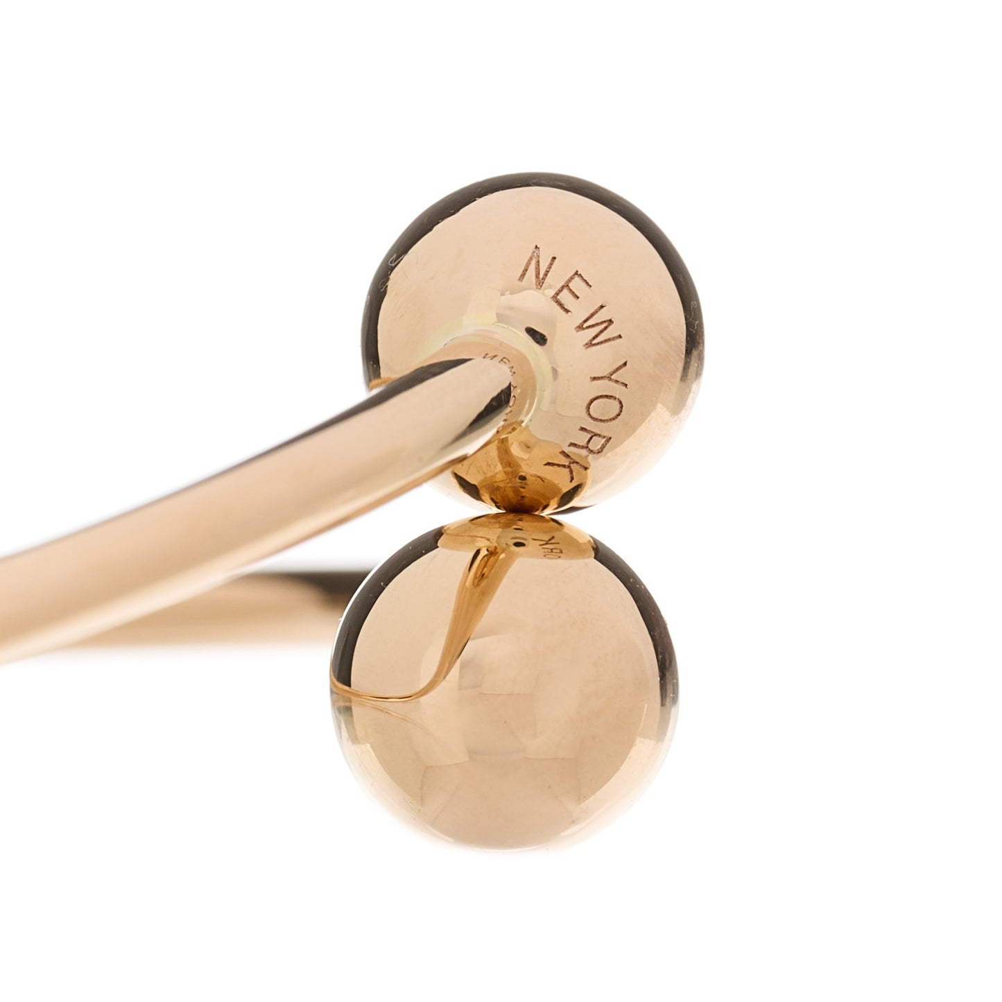 18K Rose Gold 8mm HardWear Ball Bypass Bracelet