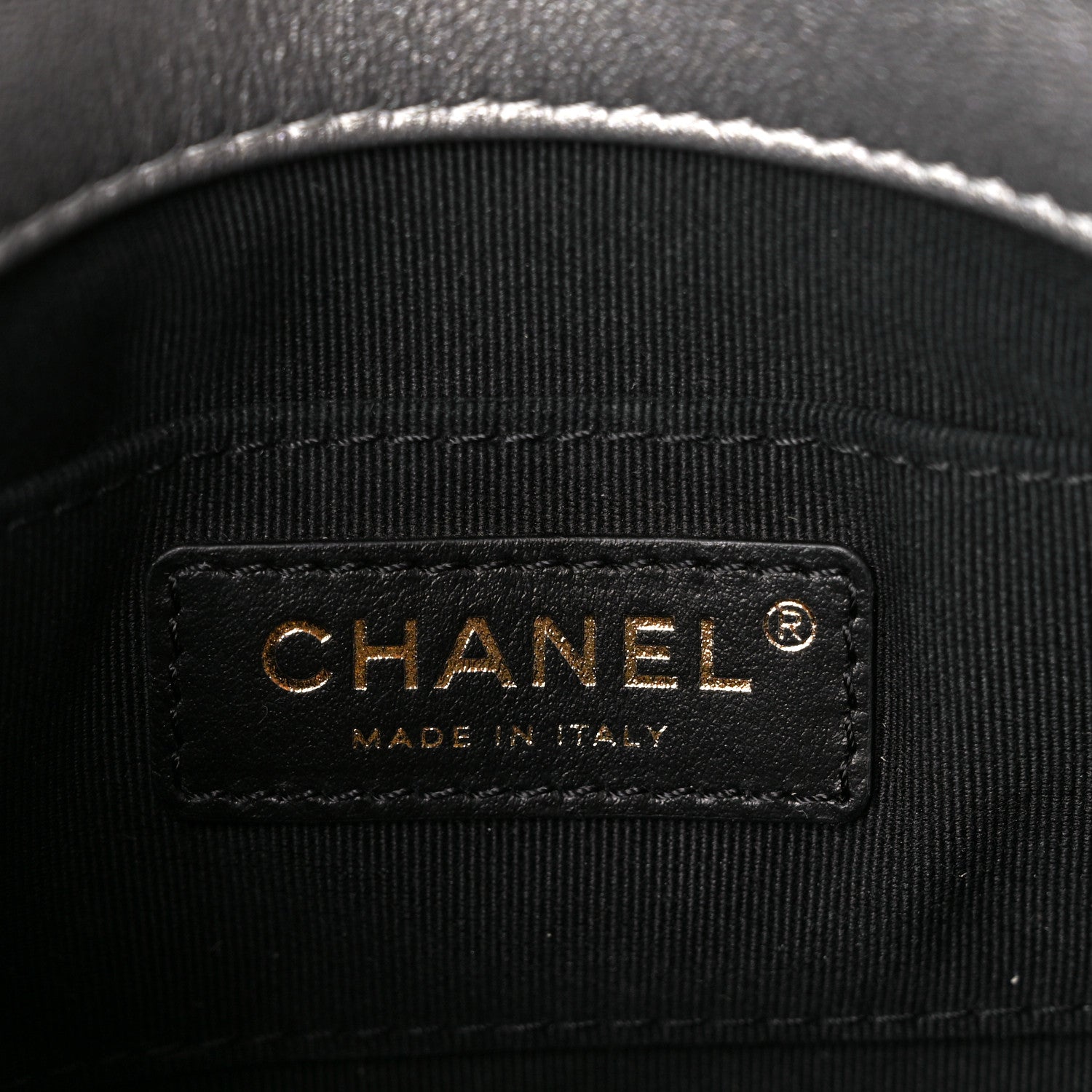 Chanel Metallic Lambskin Quilted Mini Side Note Flap Grey 8 of 11