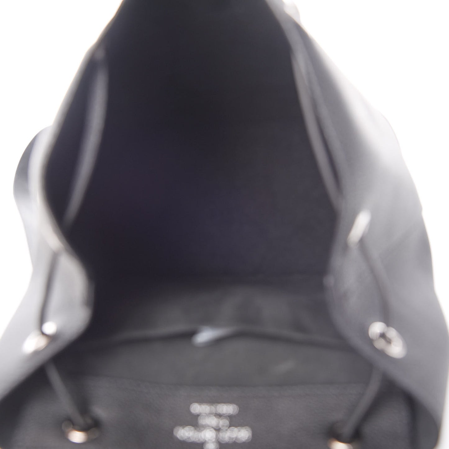 Calfskin Lockme Backpack Black