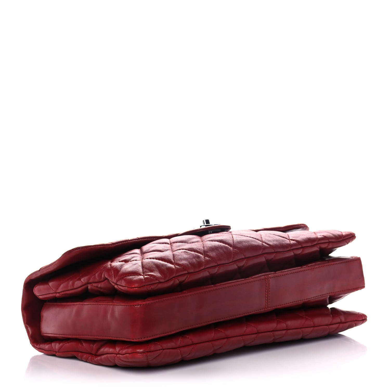 Chanel Lambskin Quilted Chanel 3 Maxi Flap Bag Red 3 of 9