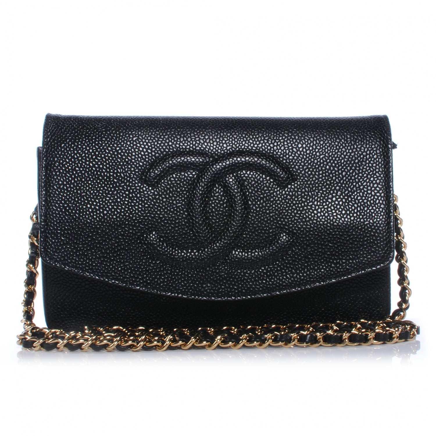 Chanel Caviar Wallet on Chain WOC Black 1 of 7