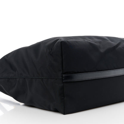 Prada Tessuto Nylon Soft Calf Shopping Tote Black 11 of 12