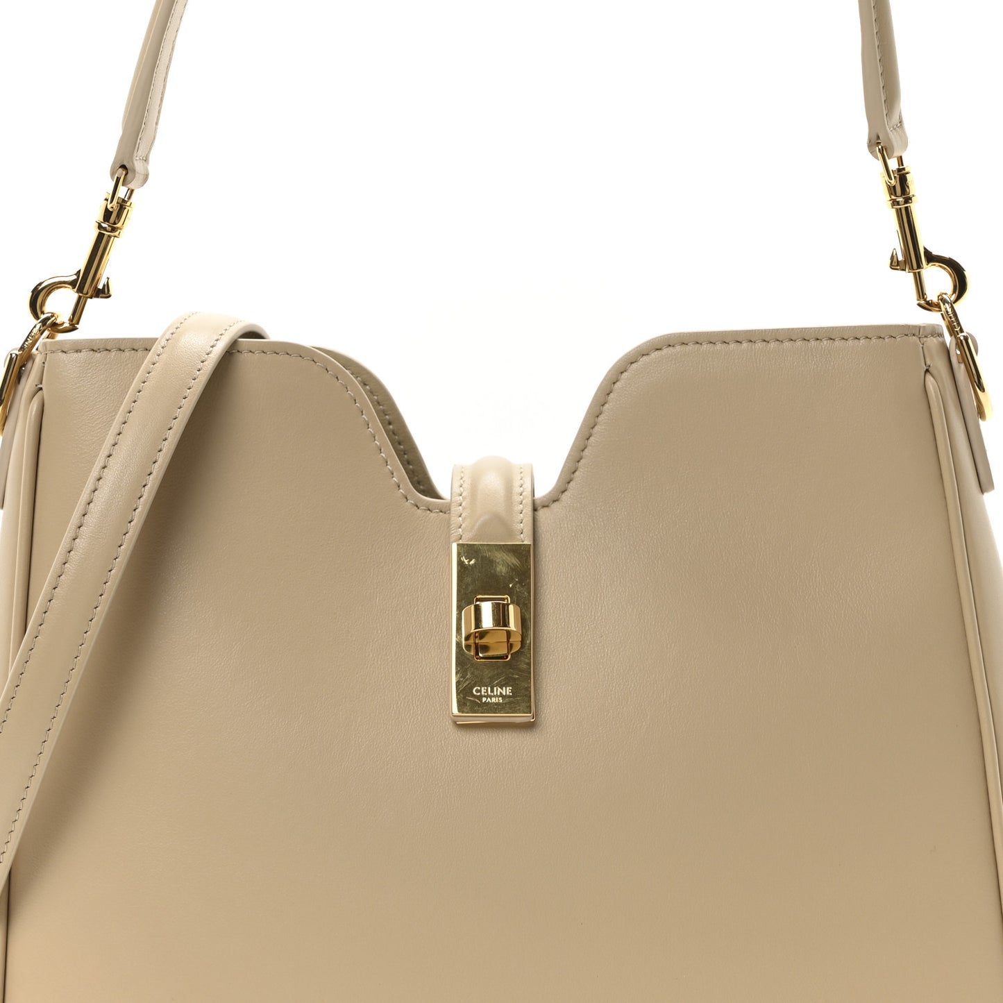 Smooth Calfskin Small Camille 16 Soft Bag Deep Ivory