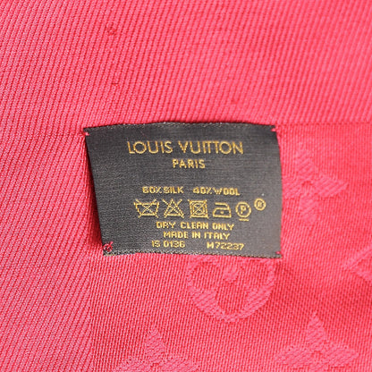 Louis Vuitton Silk Wool Monogram Shawl Pomme D'Amour 4 of 4