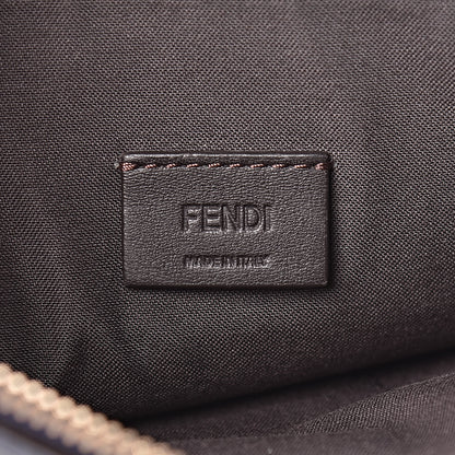 Fendi X FILA Vitello Century Mania Bi-Color FF 1974 Embossed Small Flat Clutch Blueberry Multicolor 6 of 10